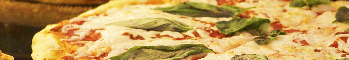 Eating Italian Pizza at Capparelli's Italian Food, Pizza, & Catering restaurant in Garden Ridge, TX.